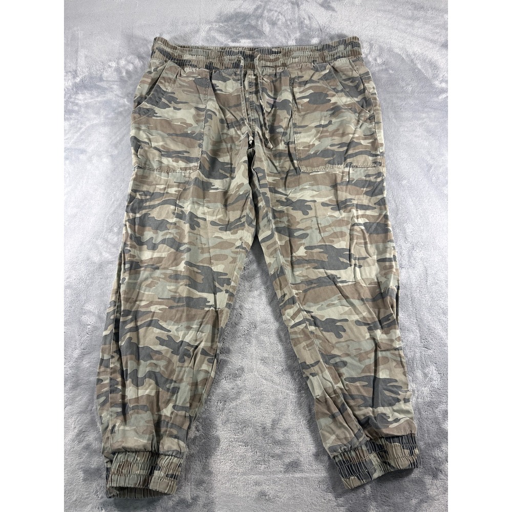 GAP Camo Drawstring Jogger Pants - Olive Camo